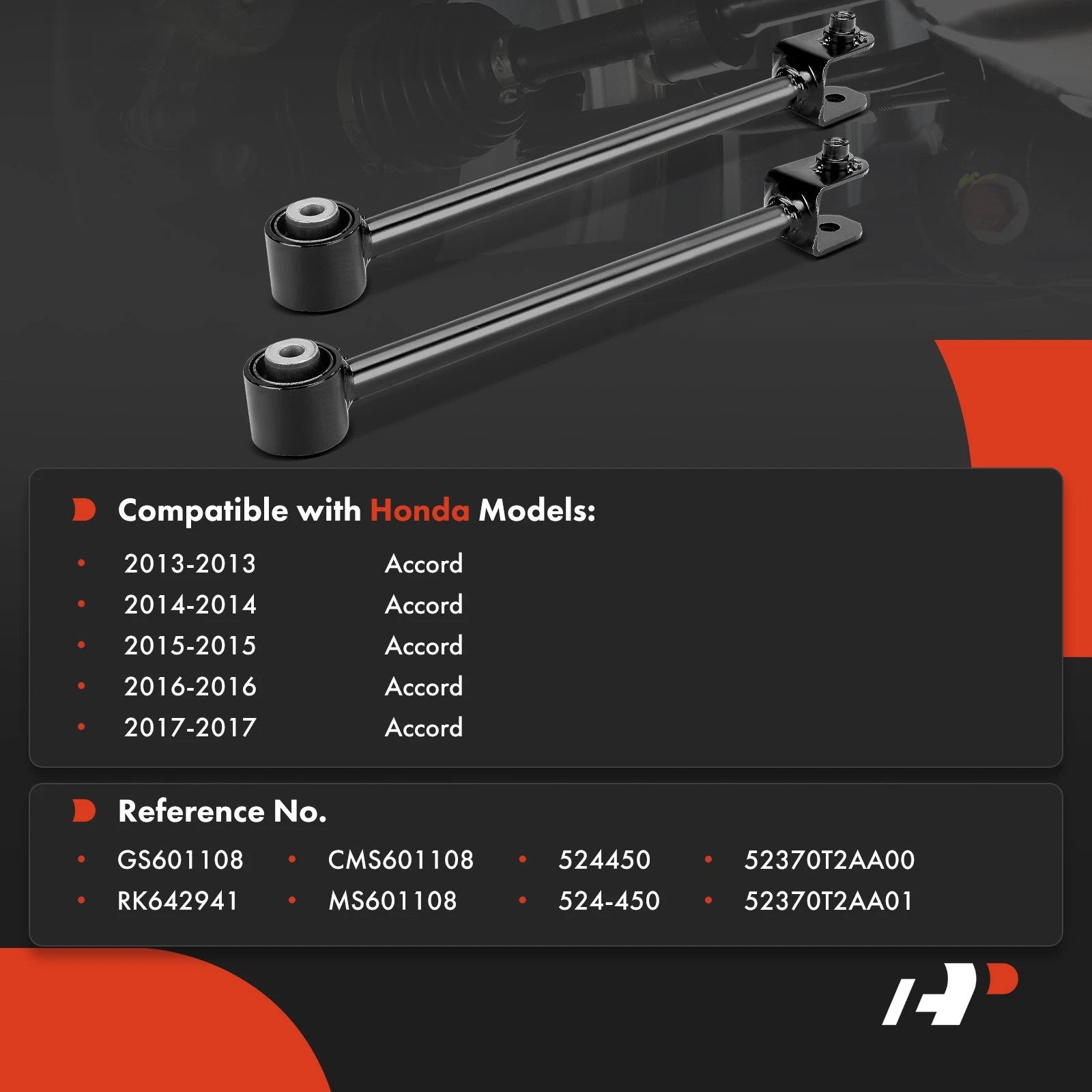 2X Rear Side Control Arm for Honda Accord (2013-2017)