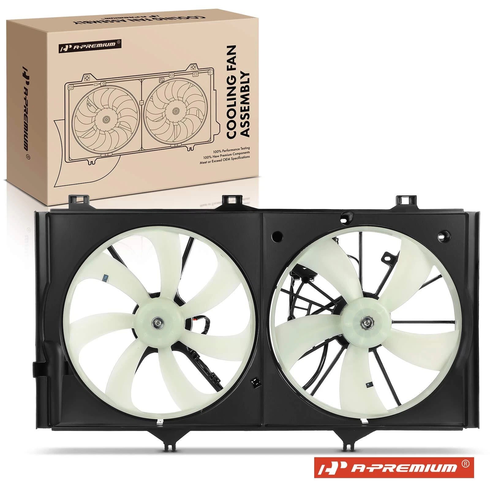 Dual Cooling Fan Assembly with Module for Toyota Camry (2007–2010)