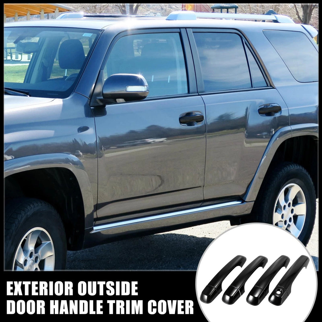 Set of 4 ABS Front Rear Exterior Door Handle Trim Covers for Toyota 4Runner (2010–2019)