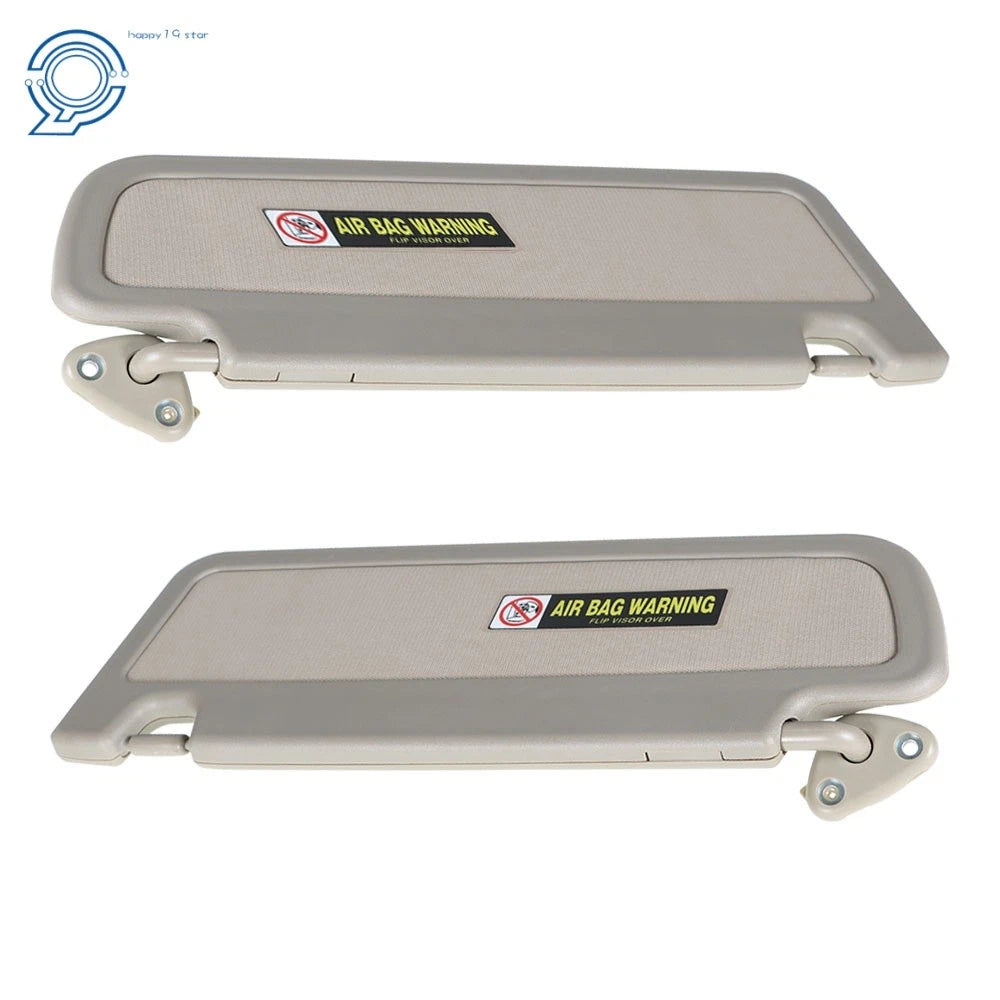 Set of 2 Gray Sun Visors for Honda Civic (2006–2011)