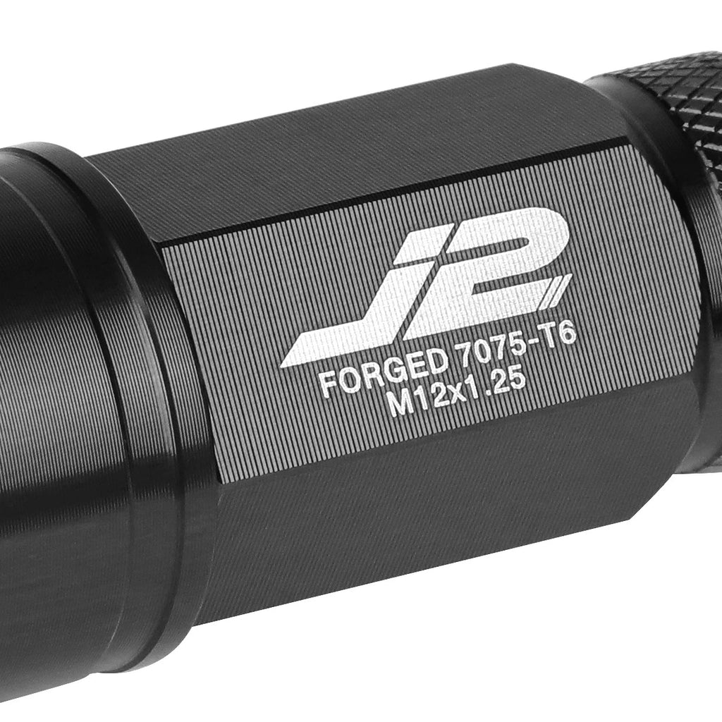 20Pcs J2 7075 Forged Aluminum M12x1.25 Open-End Lug Nut Kit for