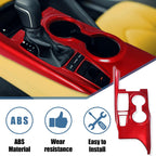 Gear Shift Frame Console Panel Trim Cover for Toyota Camry (2018–2023) Red