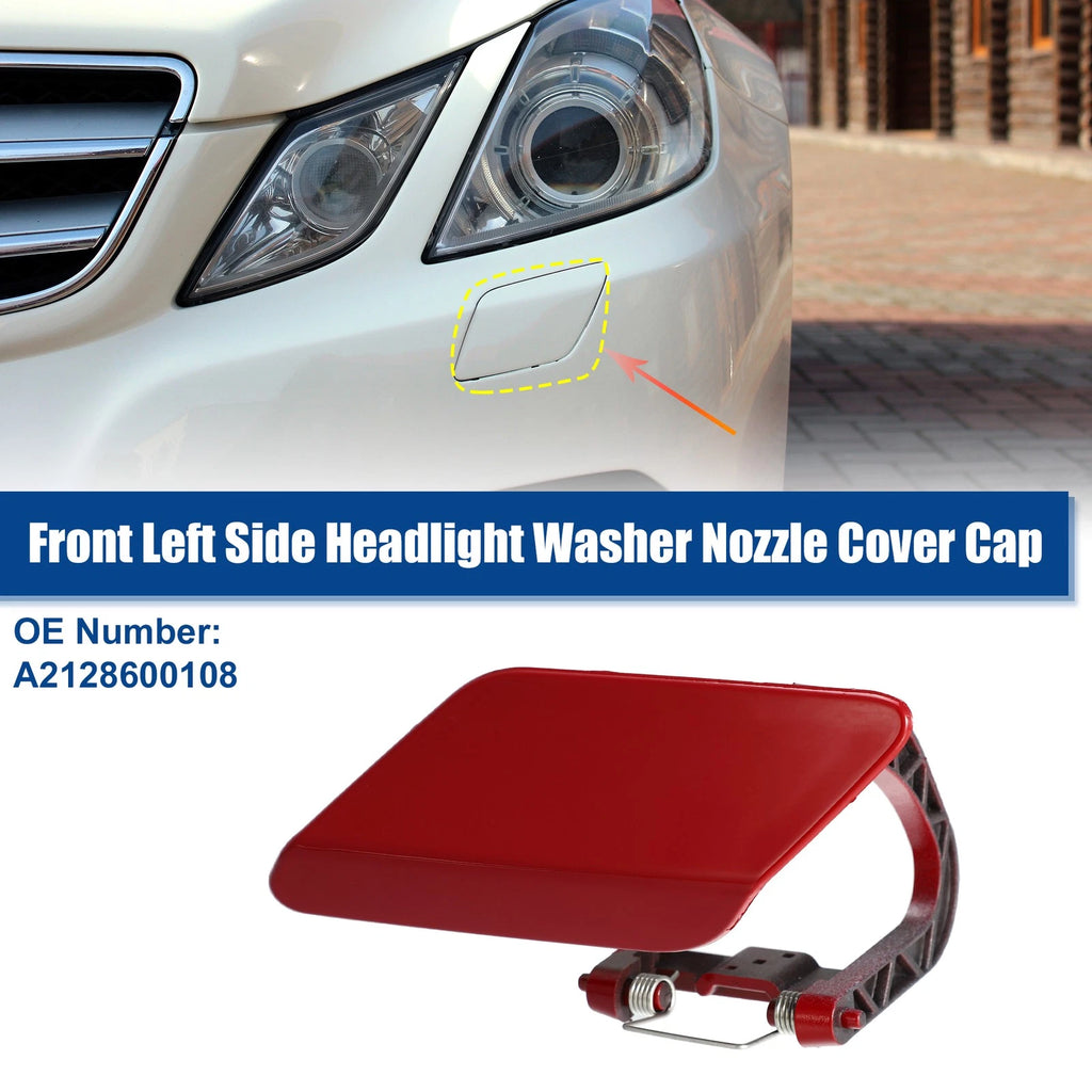 Left Front Washer Nozzle Cover for Mercedes Benz E Class (2010–2016) No.A2128600108 Red