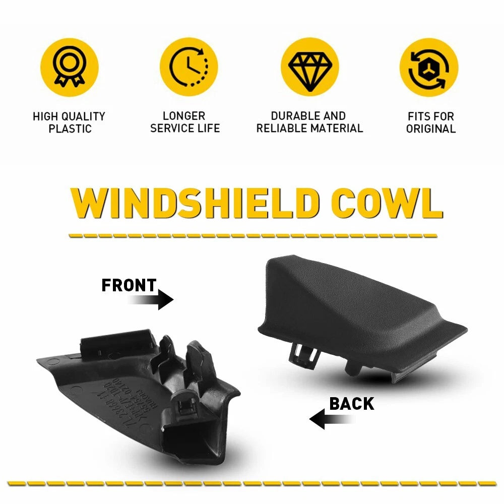 Pair Front Wiper Cowl Extension Covers for Toyota Corolla (2020–2022)