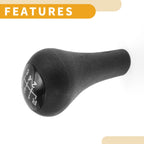 6 Speed Gear Shift Knob for Ford Focus (2003–2007) Black Plastic