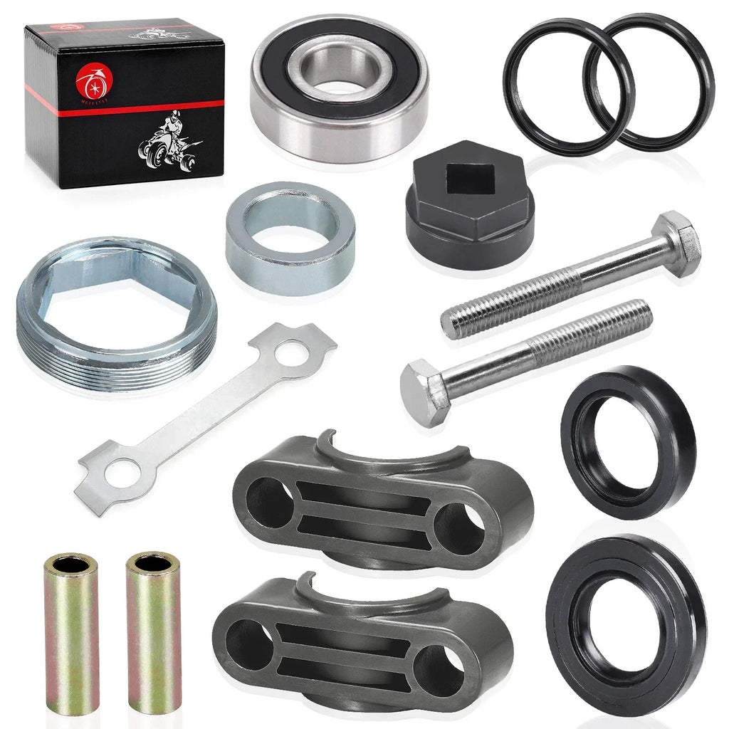 Steering Stem Bushing Bolt Bearing Seal & Holder Nut for Yamaha Kodiak 400 450 (1993–2013)
