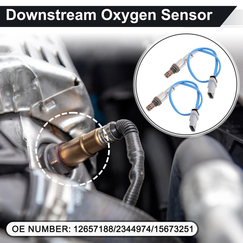 2X Downstream Oxygen Sensor for Chevrolet Silverado 1500 (2014–2017) No.12657188