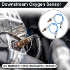 2X Downstream Oxygen Sensor for Chevrolet Silverado 1500 (2014–2017) No.12657188