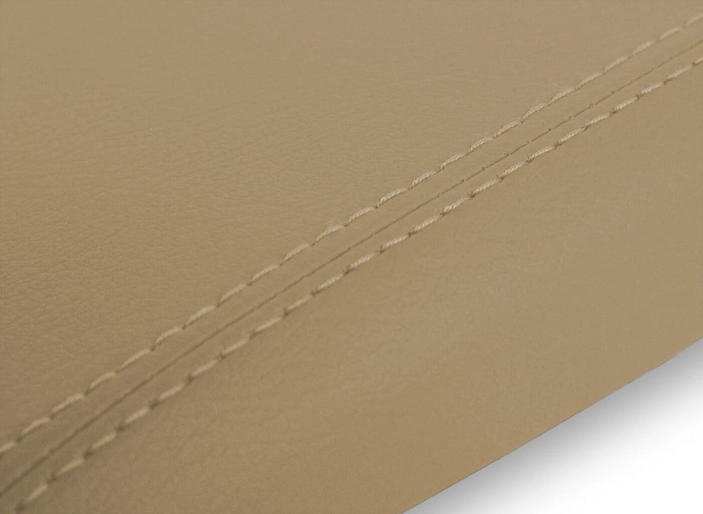 Leather Console Lid Armrest Cover for Ford Mustang (1987–1993) Beige
