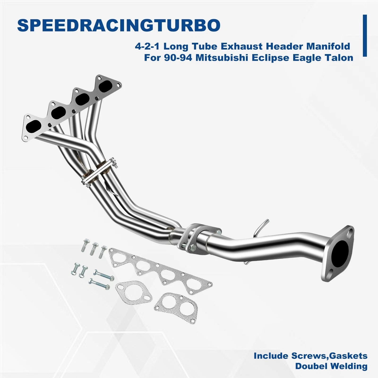 Exhaust Header for Mitsubishi Eclipse Eagle Talon 4G63 (1990–1994) Non Turbo
