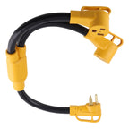 3FT 6 AWG Extension Cord for Welder Dryer RV 50A 250V (NEMA 6-50P to 6-50R)