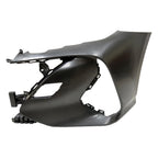 Replacement Primed Driver Side Bumper Cover w/o Park Assist Sensor Holes