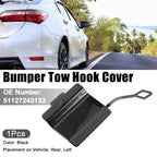 Tow Eye Hook Cover Cap for BMW 550i (2011–2013) - Black
