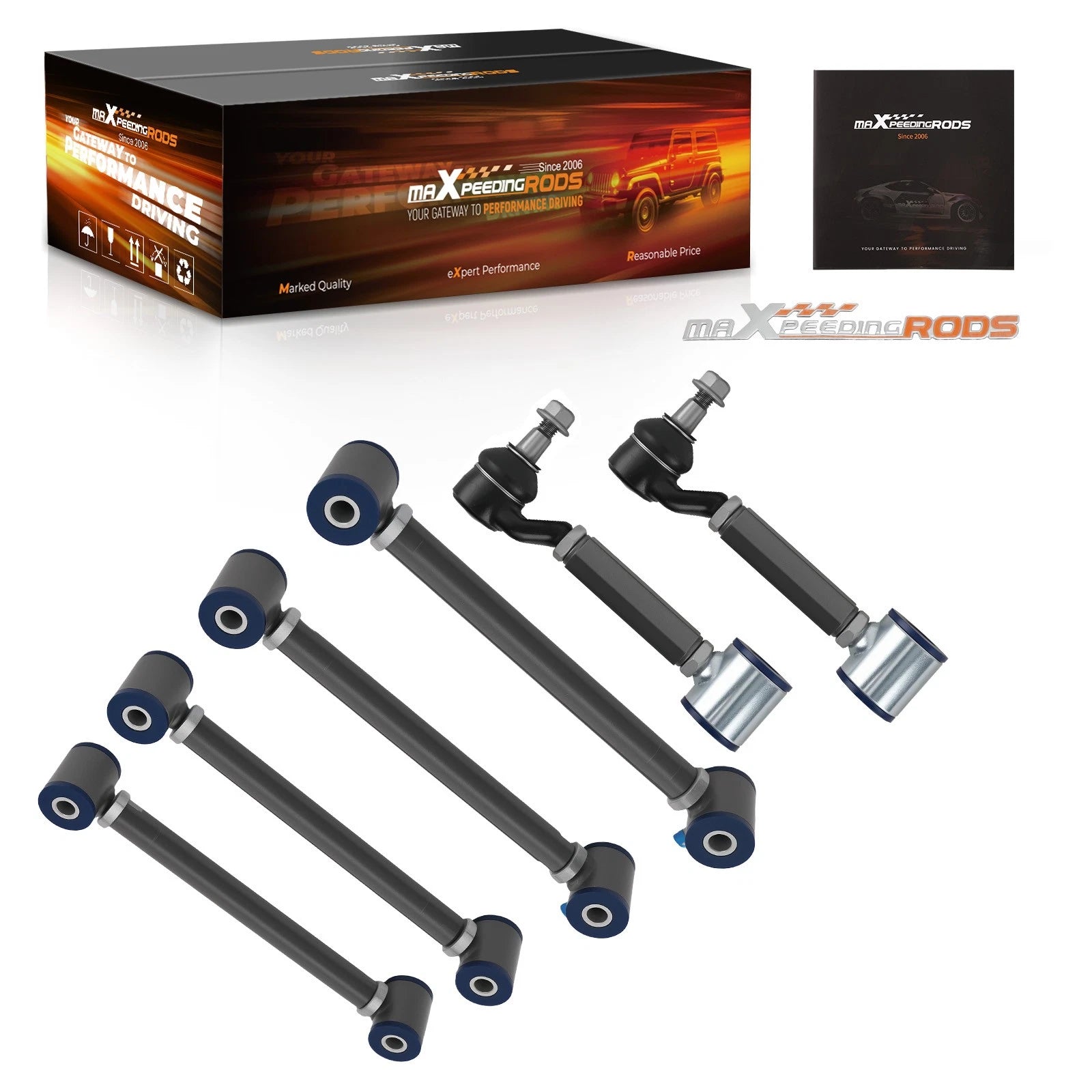 Rear Upper Lower Camber Arms Kit for Honda Accord (2003–2007) & Acura TSX (2004–2008)