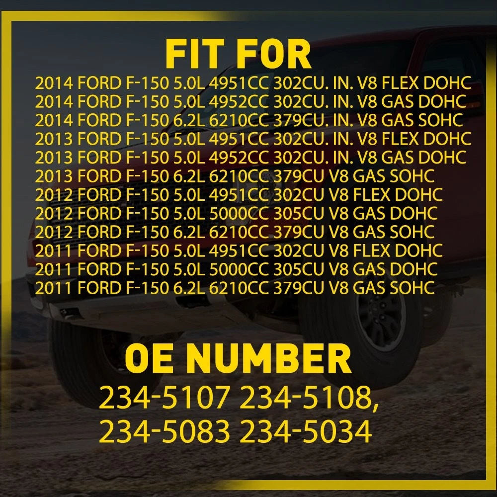 4X O2 Oxygen Sensor Upstream Downstream for Ford F-150 (2011–2014) OE#234-5108