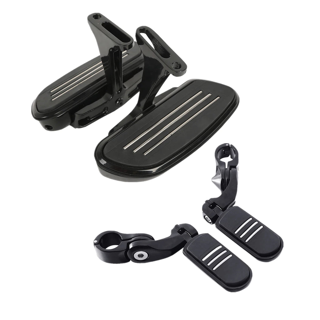 Pegstreamliner Passenger Floorboards for Harley (1993–2024) 1.25" Foot Pegs