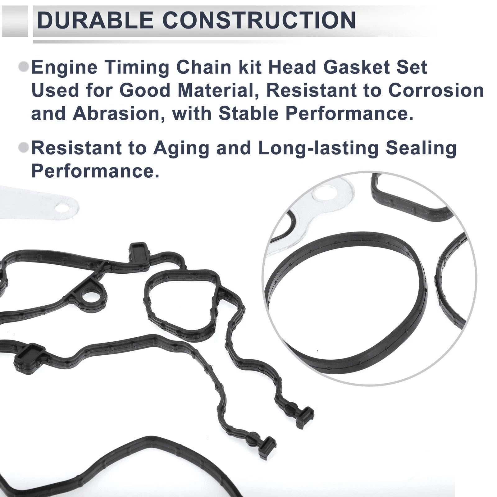 Set of 2 Engine Timing Cover Gasket TCS46162 for Jeep Wrangler (2012–2016)