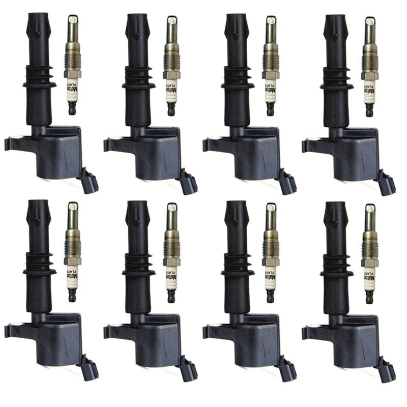 8X Ignition Coils + 8X Spark Plugs for Ford F150 Lincoln Mercury (1997–2008)
