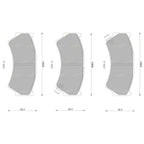 Front Disc Brake Pads 108.8mm for Suzuki Swift RS415 RS416 1.5L 1.6L M15A M16A