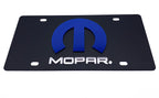 Mopar Emblem License Plate Black Finish for 3D Blue M Logo (OEM)