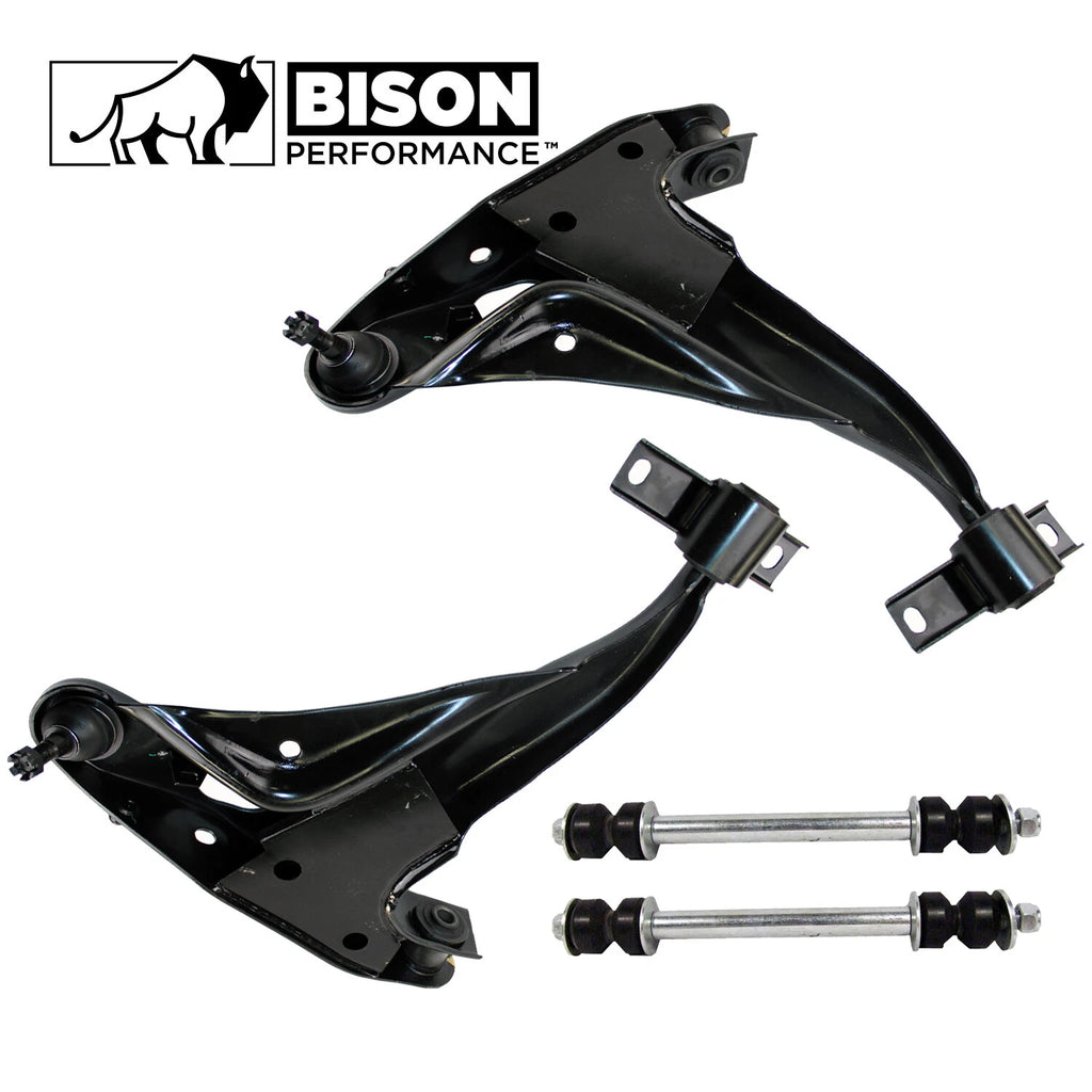 Set of 4 Front Lower Control Arms & Sway Bar Links for Ford Mercury