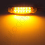 Set of 5 Amber LED Turn Signal Marker Lights for Trailer