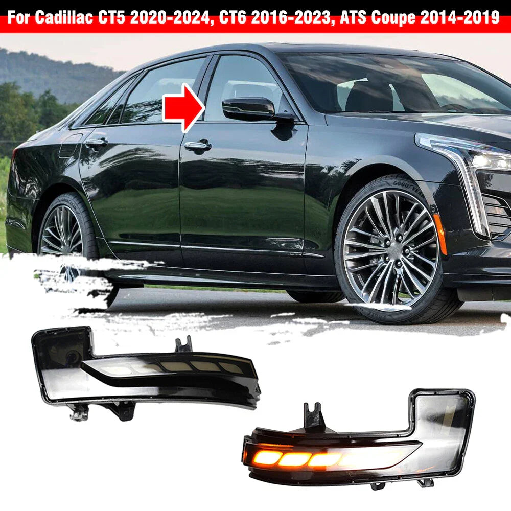 Wing Mirror Turn Signal Light for Cadillac CT5 CT6 ATS