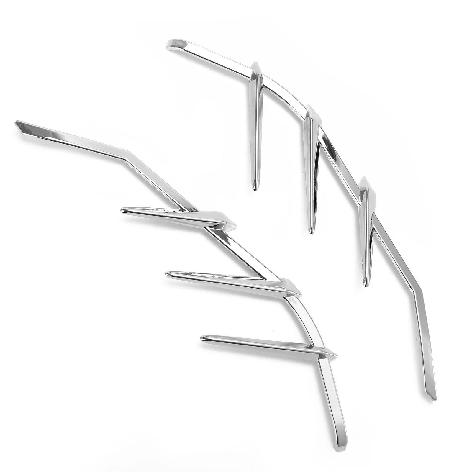 Chrome Mid-Frame Air Deflectors Trims for Harley Road Street Electra Glide (2009–2023) T5