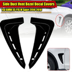 Gloss Black Side Air Fender Vent Cover for BMW X5 (2014–2018)