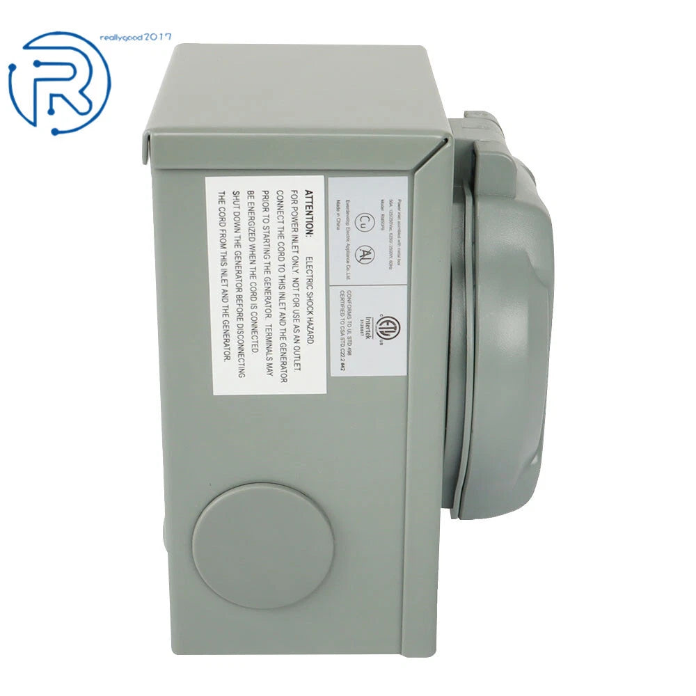 50 Amp Generator Inlet Box for RV (NEMA SS2-50P)