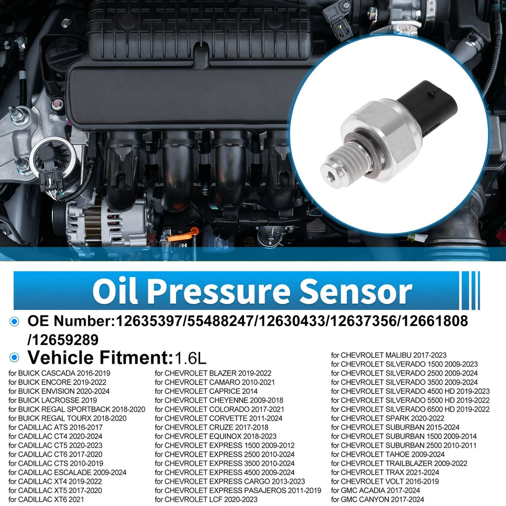 Engine Oil Pressure Sensor No.12635397/55488247 for Buick Cascada (2016–2019)