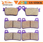 Set of 2 Carbon Fiber Brake Pads for Honda CBR600RR CBR1000RR (2006–2011)