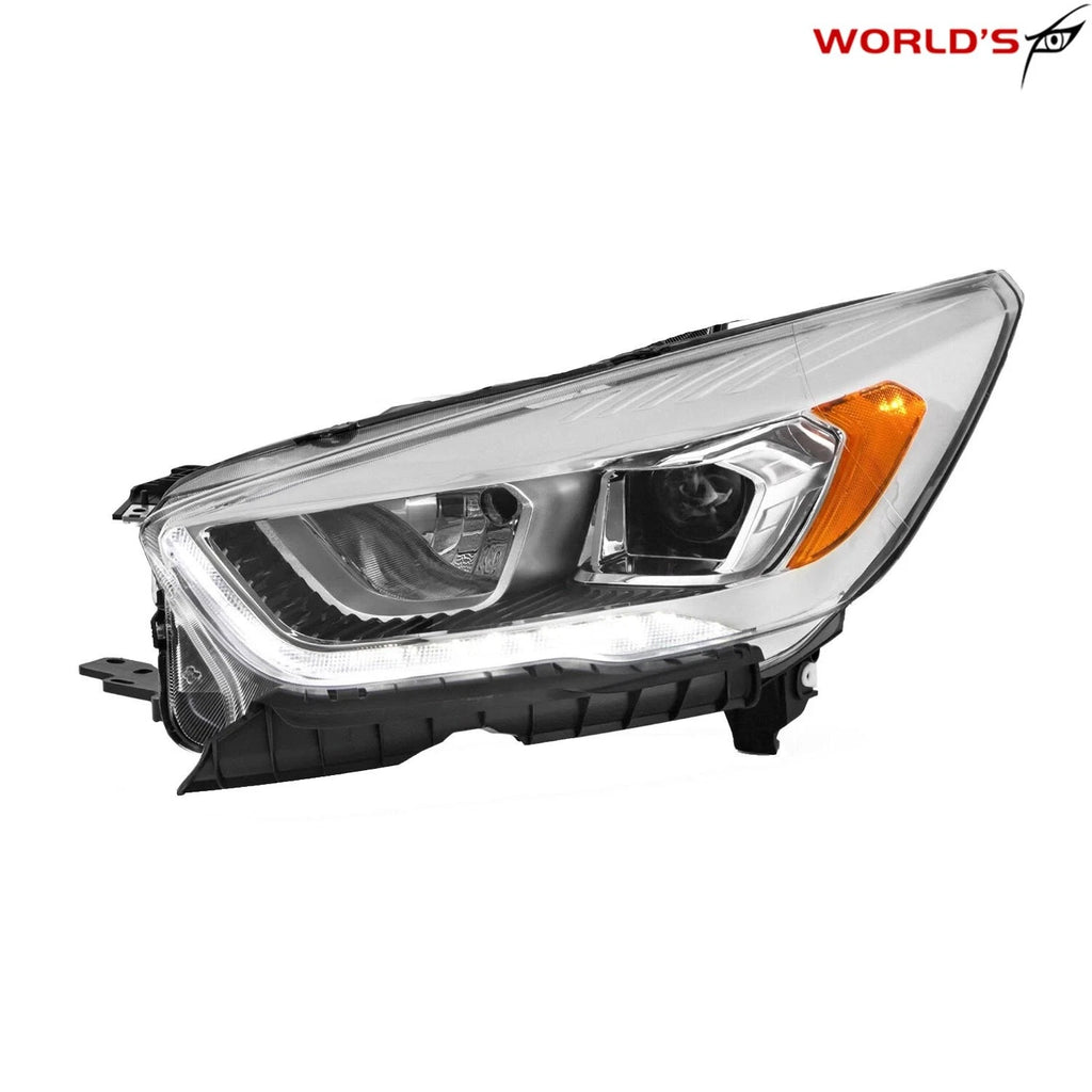 Chrome Housing Headlight with LED DRL for Ford Escape (2017–2019) Left Side