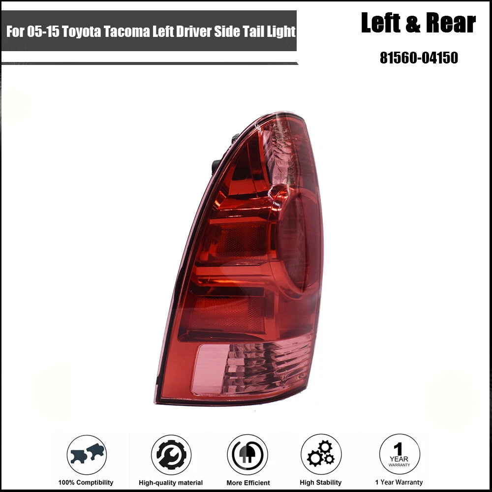 Tail Light Assembly for Toyota Tacoma (2005–2015) Left Driver Side