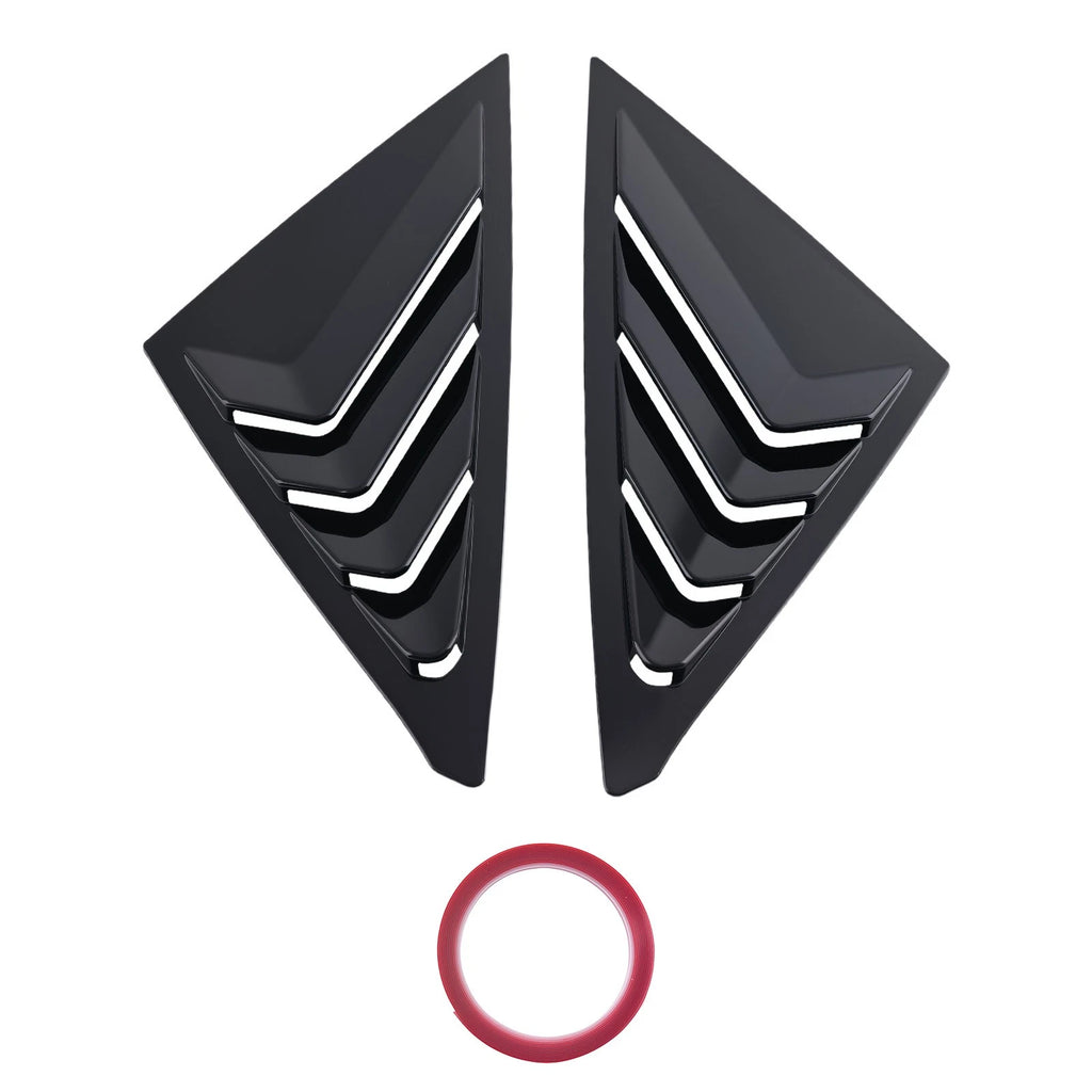 Side Louvers for Honda Civic Hatchback 2022-2025 Window Gloss Black ABS