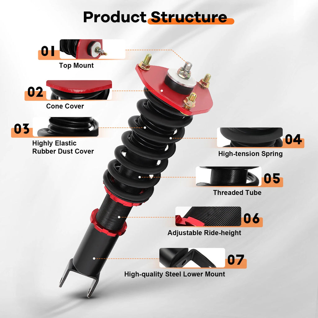 Coilovers for Mazda RX-8 (2004–2011) - Red Shocks Struts Suspension Kits