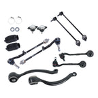 Set of 12 Control Arms Ball Joints Tie Rods for BMW 328xi 335i (2007–2013)