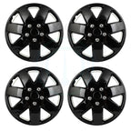 Set of 4 Black 16" Wheel Hub Caps for R16 Tire 5 Lug Wheels