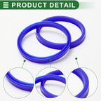 Set of 5 Oil Seal Rotary Shaft Seal 80x90x10mm High Pressure TPU