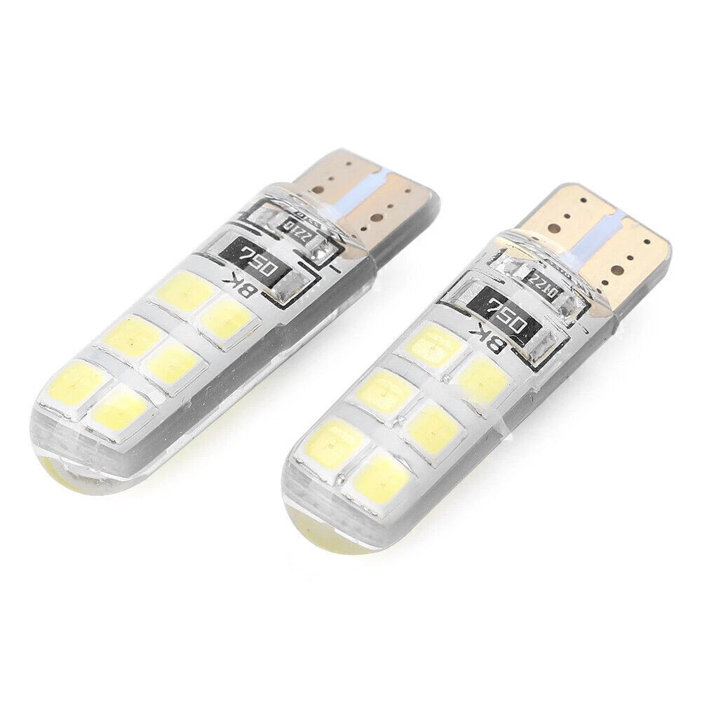 Set of 10 T10 W5W 12SMD 2835 LED Canbus Light Bulbs 6000K White