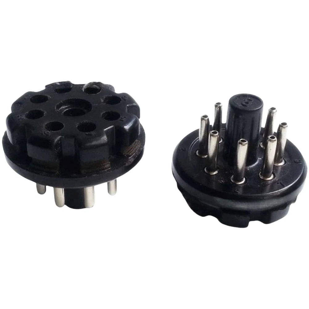 Set of 2 Bakelite Tube Sockets for KT66 KT88 6SL7 6SN7 (Standard Size)