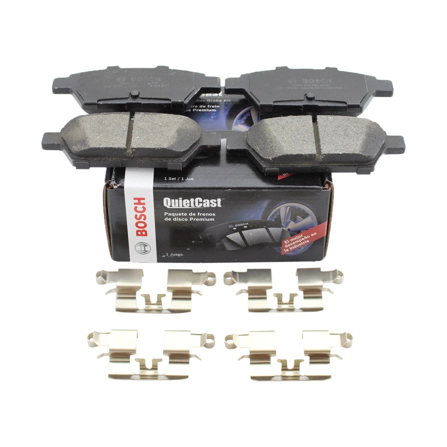 Set of 4 Bosch QuietCast Rear Ceramic Brake Pads for Ford Fusion MKZ 2006–2012