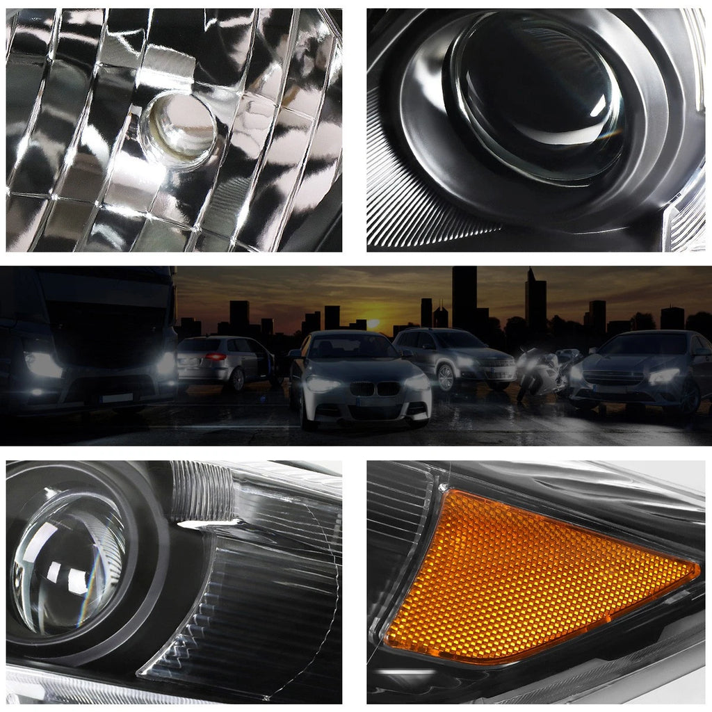Projector Headlight for Toyota Camry (2010–2011) - Black Housing, Clear Lens