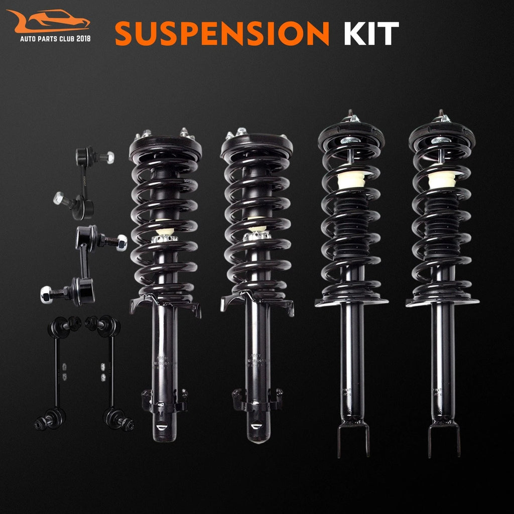 Set of 4 Struts for Honda Accord (2008–2012) w/Coil Spring & Sway Bars