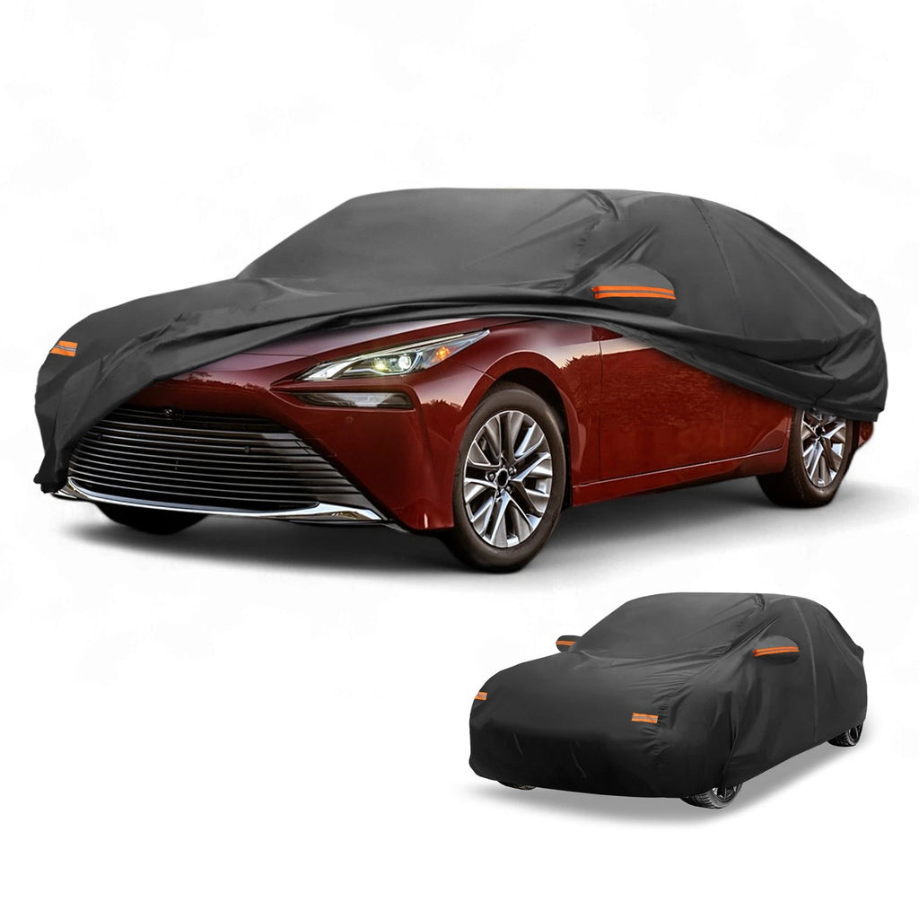 Waterproof Car Cover for Toyota Mirai Sedan (2016–2023) 190T-PU w/ Zipper