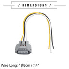 Front Turn Signal Wiring Harness Connector Plug for Toyota (1 Set)