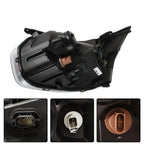 Headlight Assembly for Ford Transit (2015â2021) Halogen Chrome Right Side