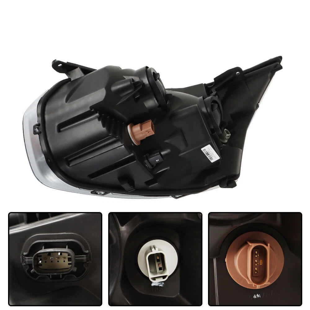 Headlight Assembly for Ford Transit (2015â2021) Halogen Chrome Right Side