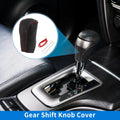 1 Pc Gear Shift Knob Cover for Toyota RAV4 (2013–2016) Black Red Faux Leather