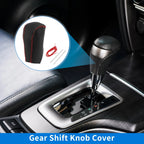 1 Pc Gear Shift Knob Cover for Toyota RAV4 (2013–2016) Black Red Faux Leather